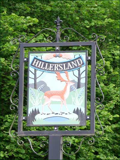 Hillersland sign