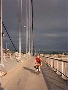 Crossing the first Severn Bridge