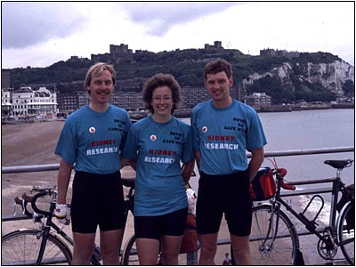 Graham Brodie, Jackie Lofty, and John Matthews at Dover.
