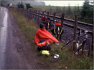 Rear tyre blown out descending to Ardnaff ( appropriate!)