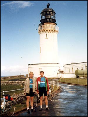 Graham Brodie & John Matthews at  Cape Wrath Lighthouse