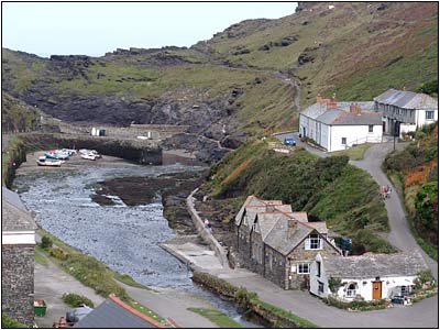 Boscastle viewed from above - 15/08/2004