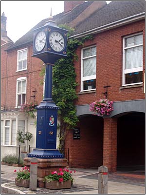 Eccelshall- clock.