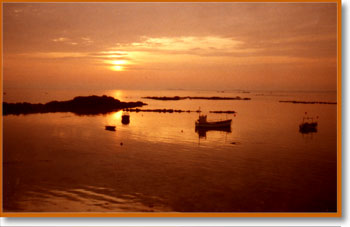 Sunset over Vazon Bay